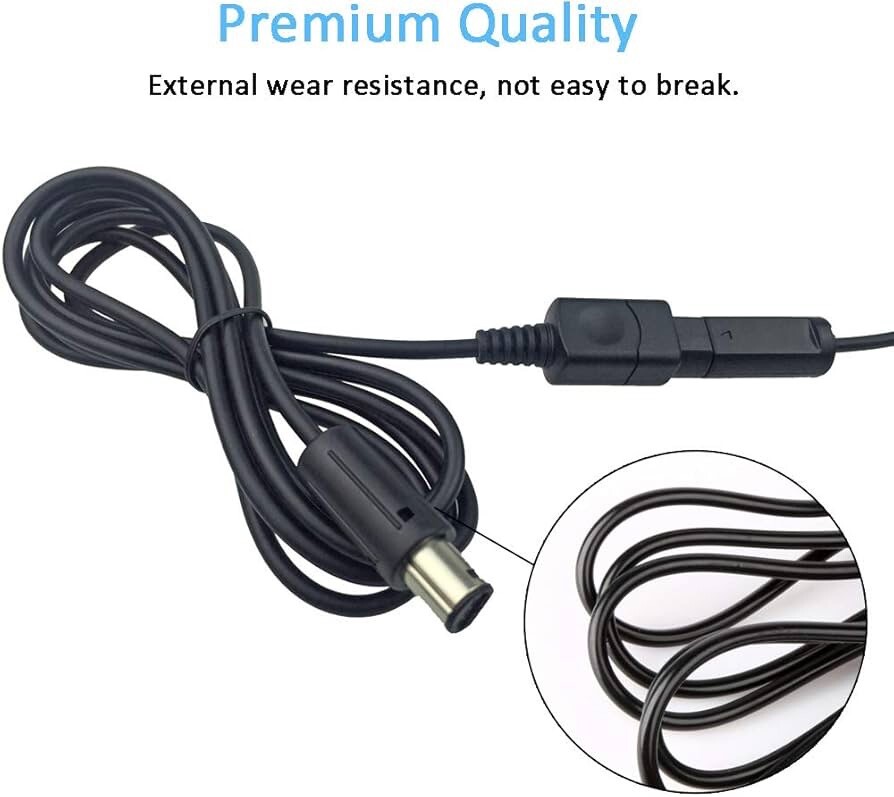 4X 6ft Wii/Gamecube Extension Cables for Nintendo Wii Gamecube GCN (4 Pack)