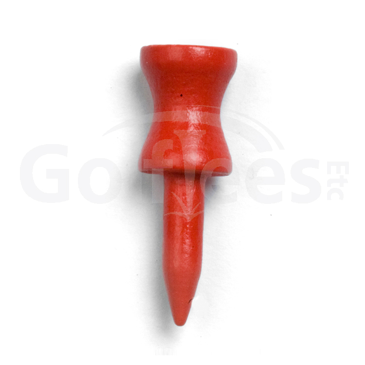 100 x 1 1/4" Step Down Golf Tees - RED (1 x Bag of 100)