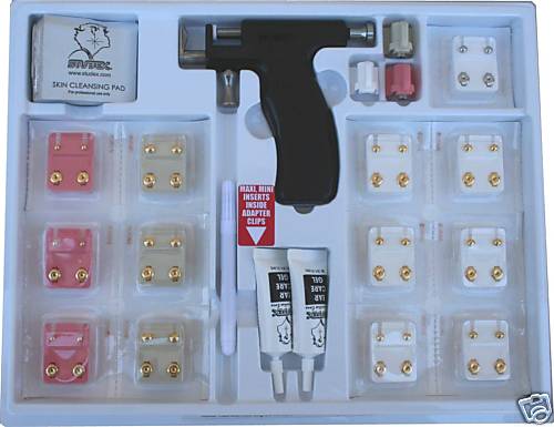 EAR-PIERCING-TOOL-KIT-GUN-SYSTEM-INSTRUMENT-STUDEX-UNIVERSAL- M997 -STARTER