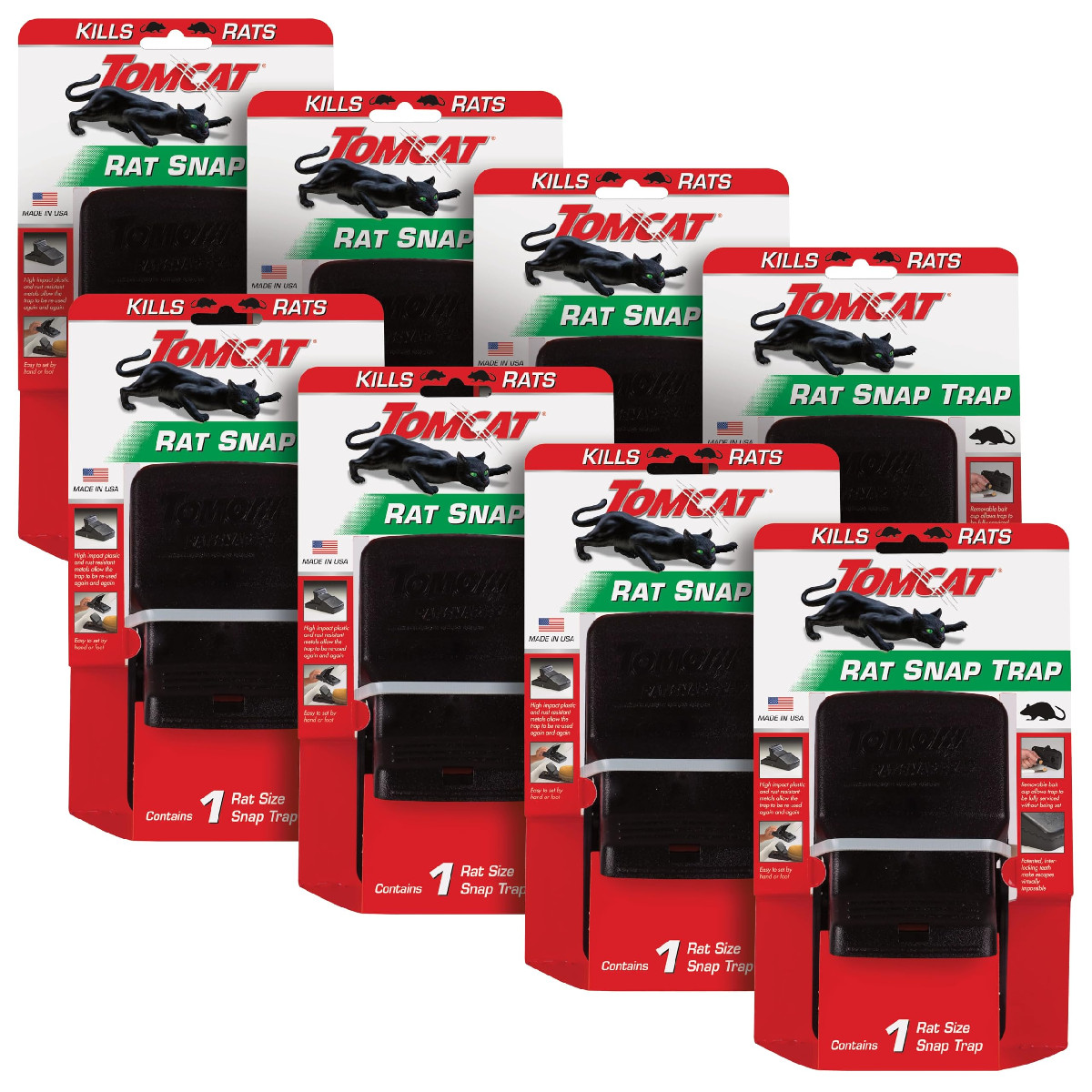 Tomcat Rat Snap Trap 8 Pack Vb25199