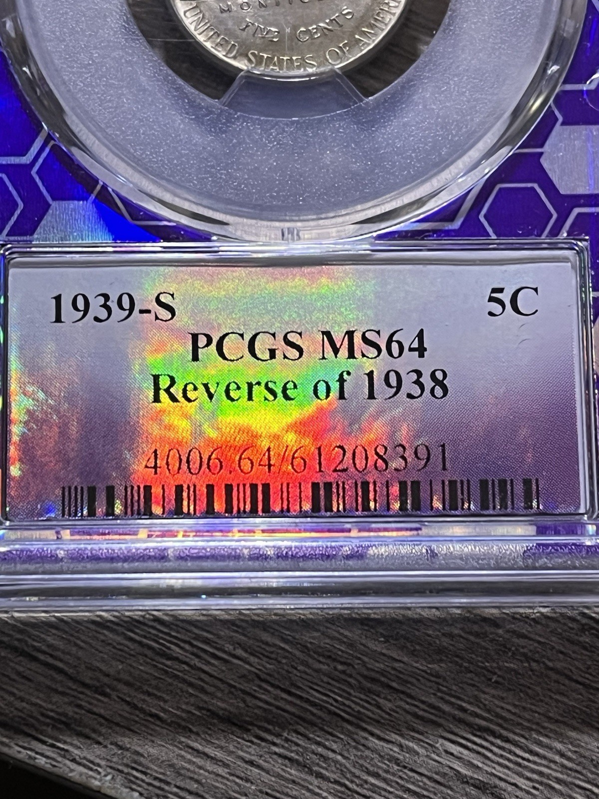 1939-S Nickel With Error 1938 Reverse! Graded! Get It While You Can. 🪙