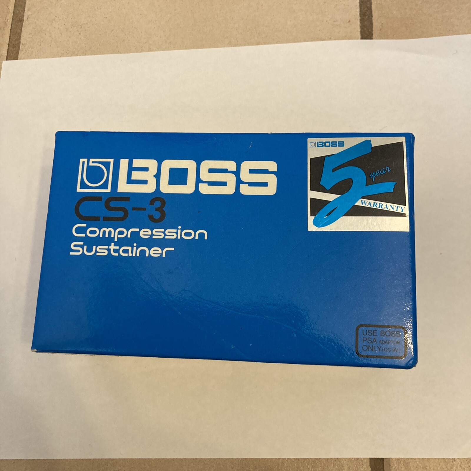 Boss CS-3 Compressor Guitar Effect Pedal W/ Box New Opened Box READ