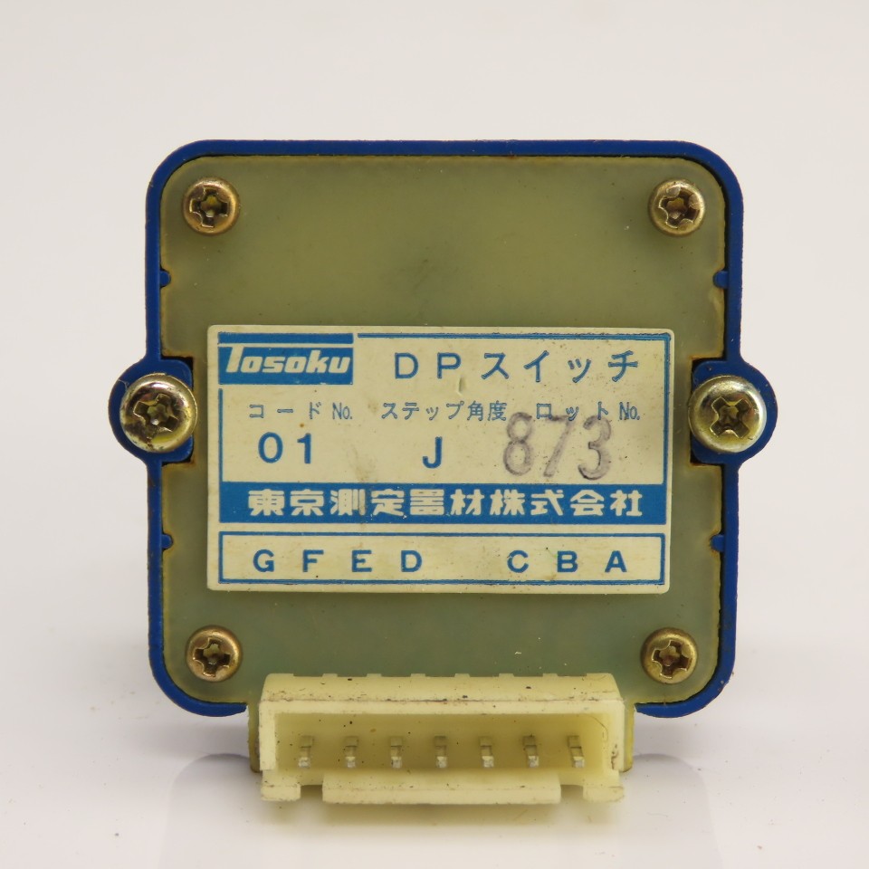 Tosoku 01J8/3 Rotary DP Selector Switch 17-Position GFED CBA