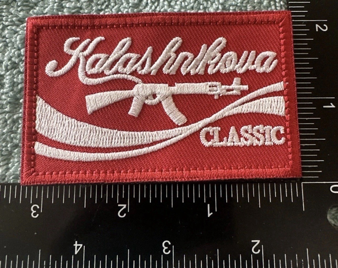 AK47 2x3 Embroidered Morale Patch Hook Backing Brand New