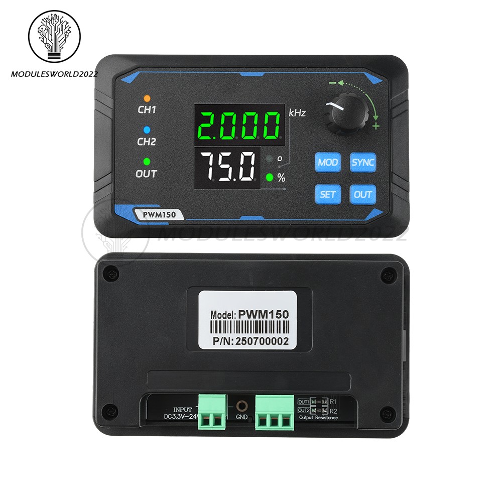 1Hz-150kHz PWM Pulse Frequency Duty Cycle Adjustable Module Signal Generator