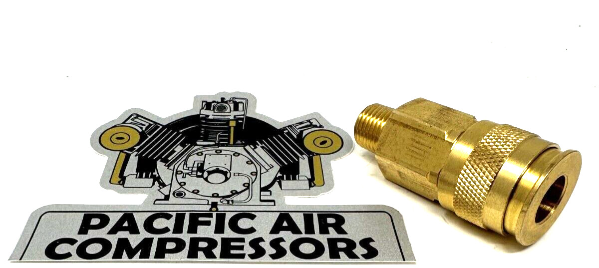 5140119-61 / A16182 BRASS AUTOMATIC UNIVERSAL QUICK COUPLER 1/4" MPT