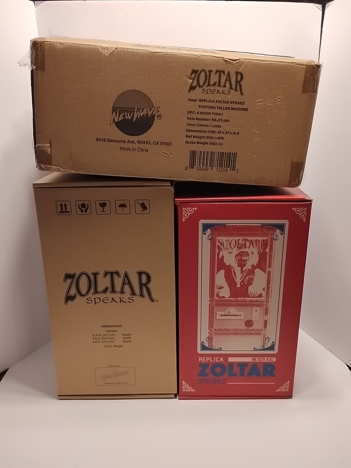 New Wave Toys Zoltar Speaks Mini Replica Fortune Teller Machine - NEW