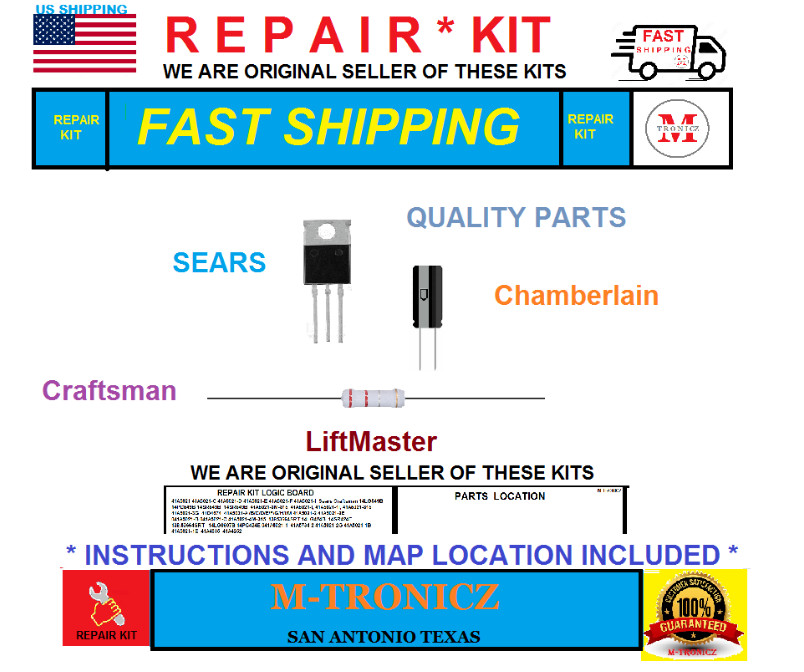REPAIR  KIT  For Chamberlain AccessMaster  M350M Logic Board   (41A5021-4M-315)