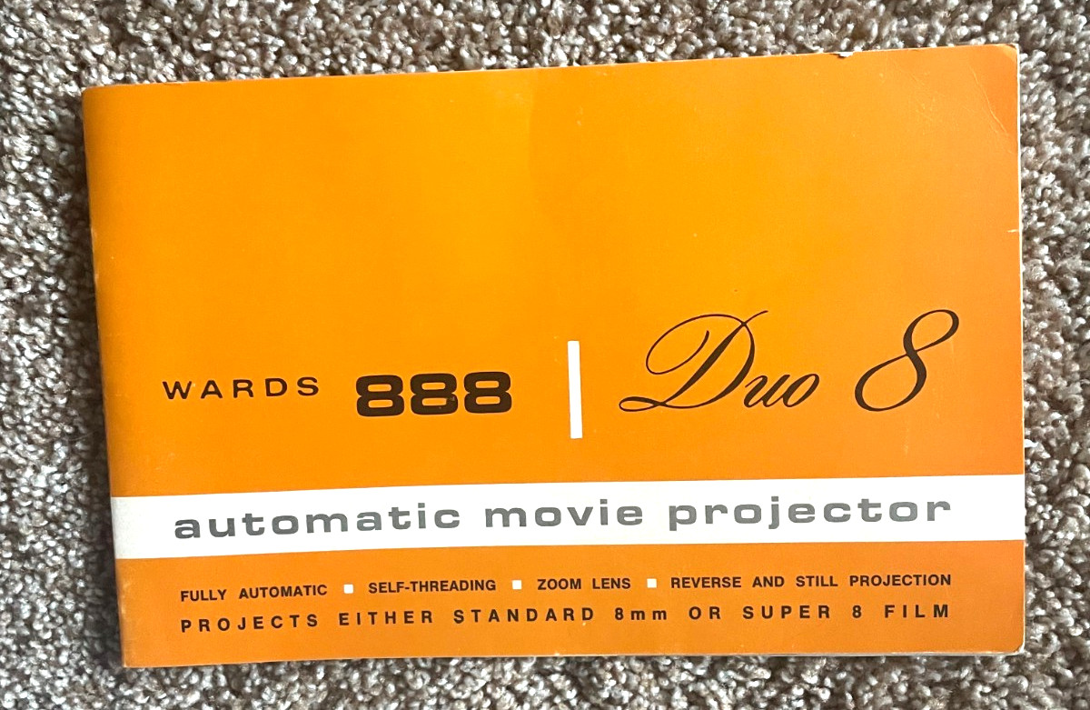 Vintage Portable MONTGOMERY 888 Duo 8 Projector User Manual