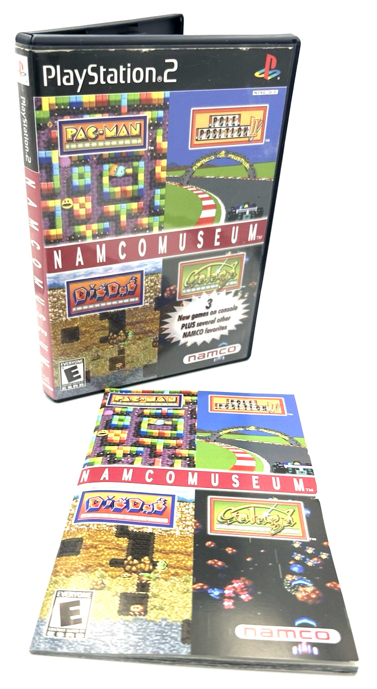 Sony PlayStation 2 PS2 Namco Museum EMPTY Case w/ Manual