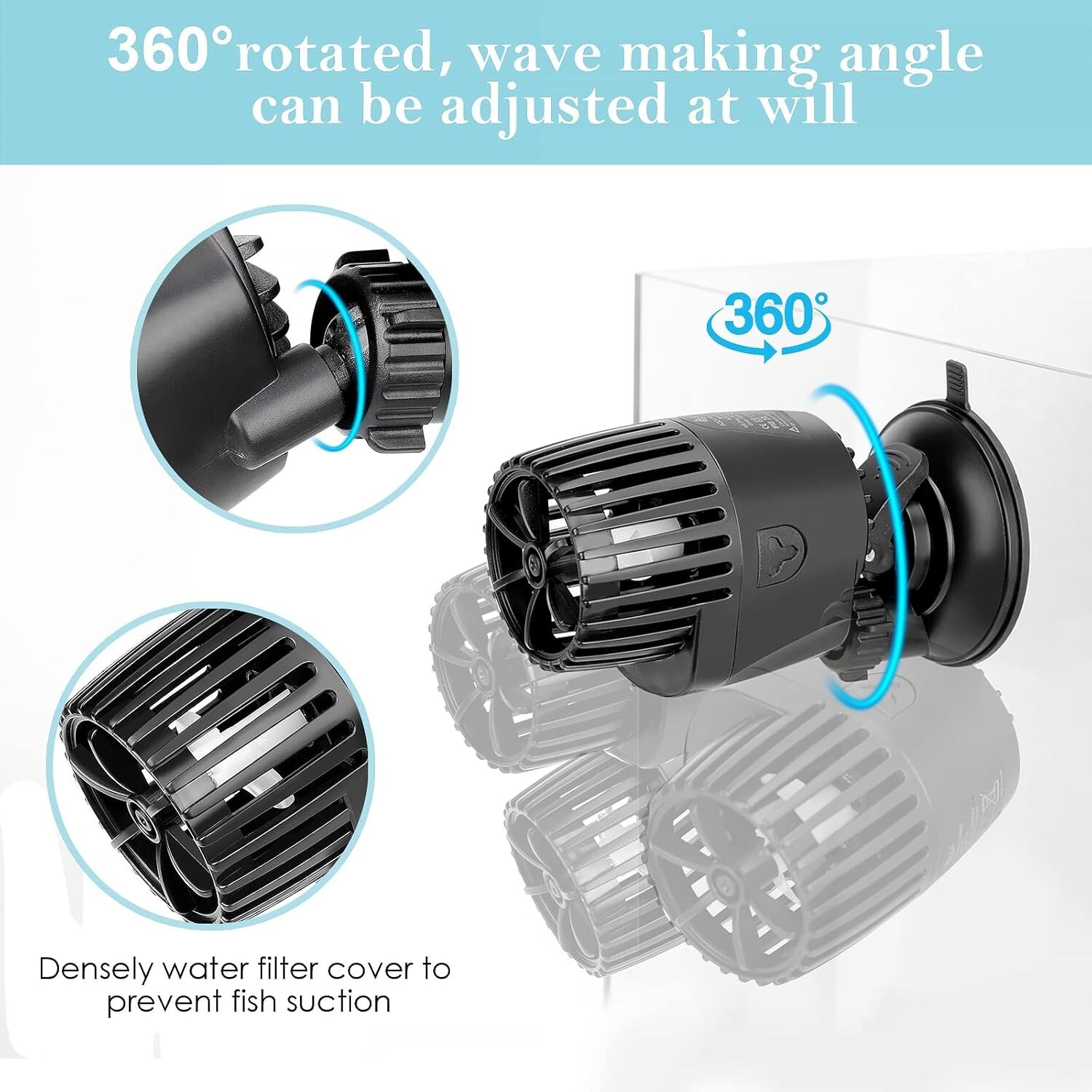 AQQA classical aquarium 15W submersible wave maker ac110 aq039