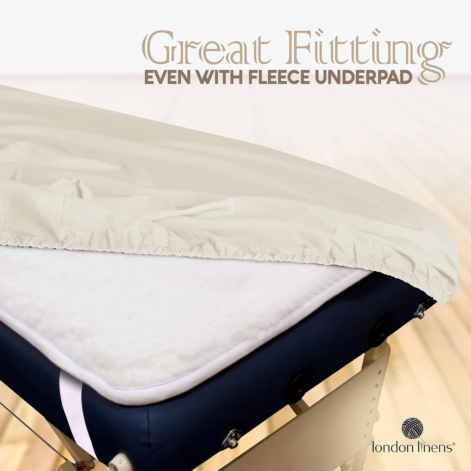 3-Piece Soft Double-Brushed Microfiber Massage Table Sheets - Easy Maintenance