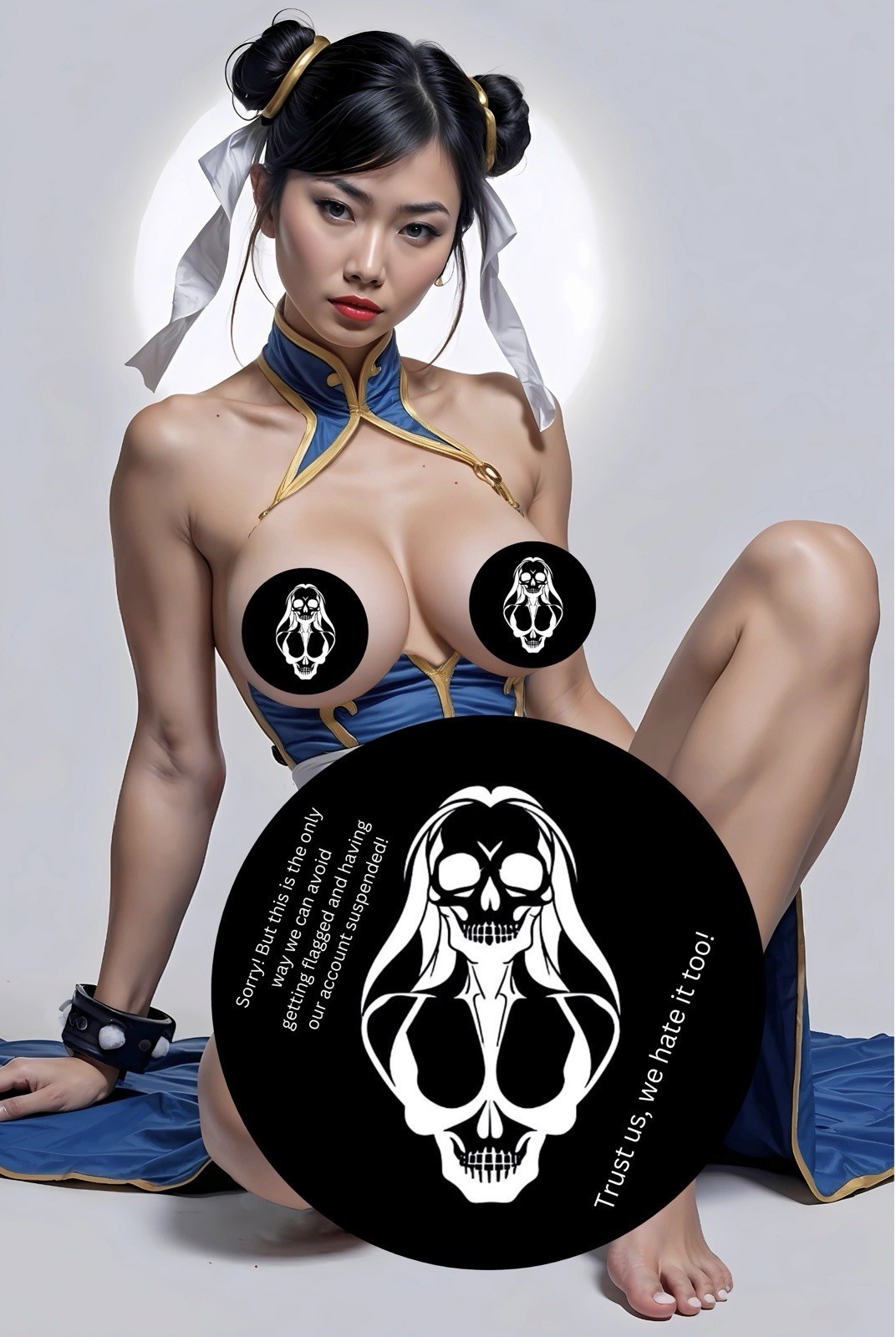 CHUN LI - Nude Double Sided Variant - Deviant Nation Ltd 100 W/CoA