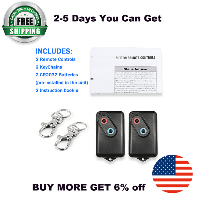 2PCS Remotes for Guardian 21230 21230-L 303RTX R2BCC BOL4 Garage Door