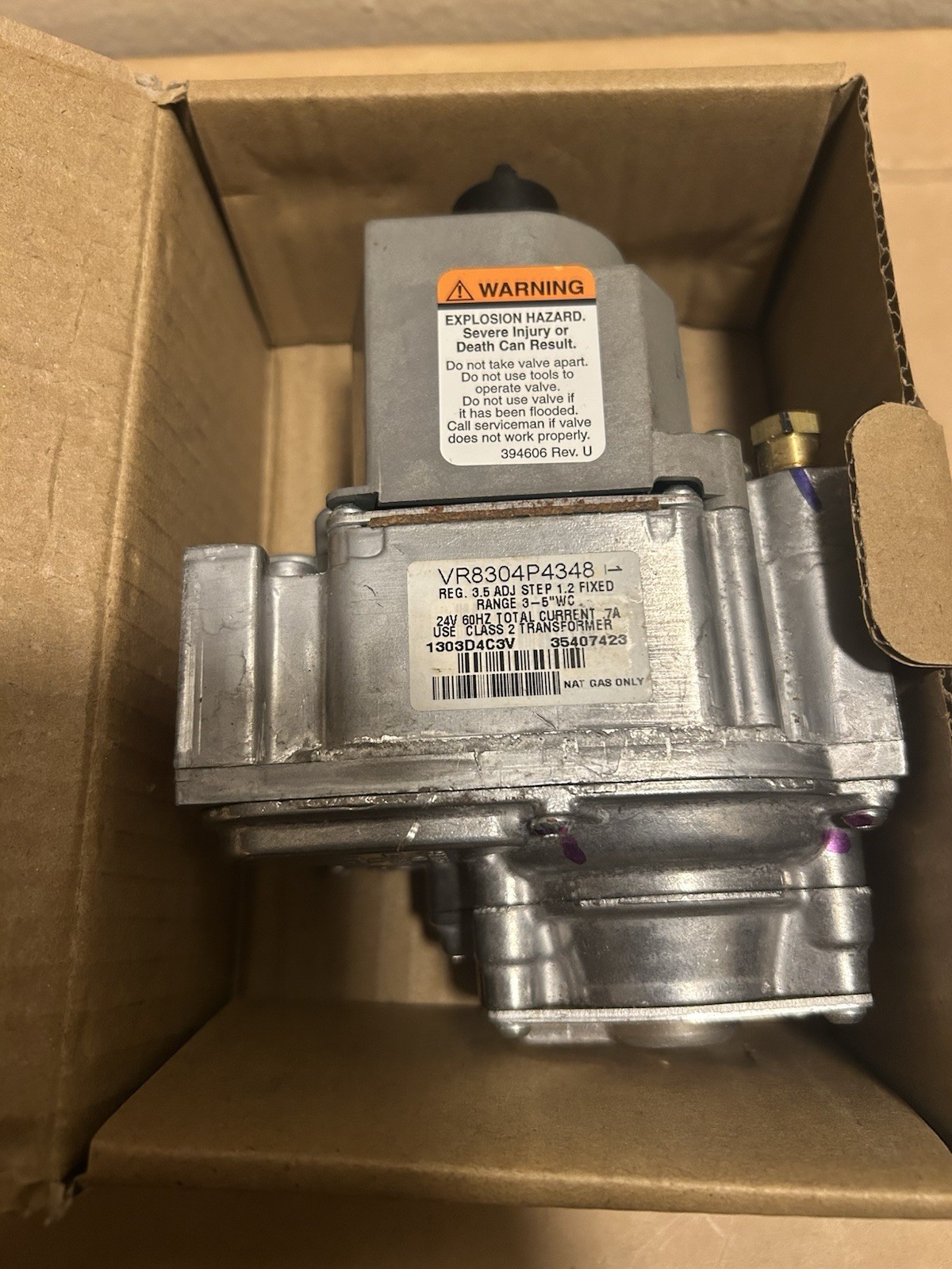 VR8304P4348 Honeywell Gas Regulator Valve OEM Genuine