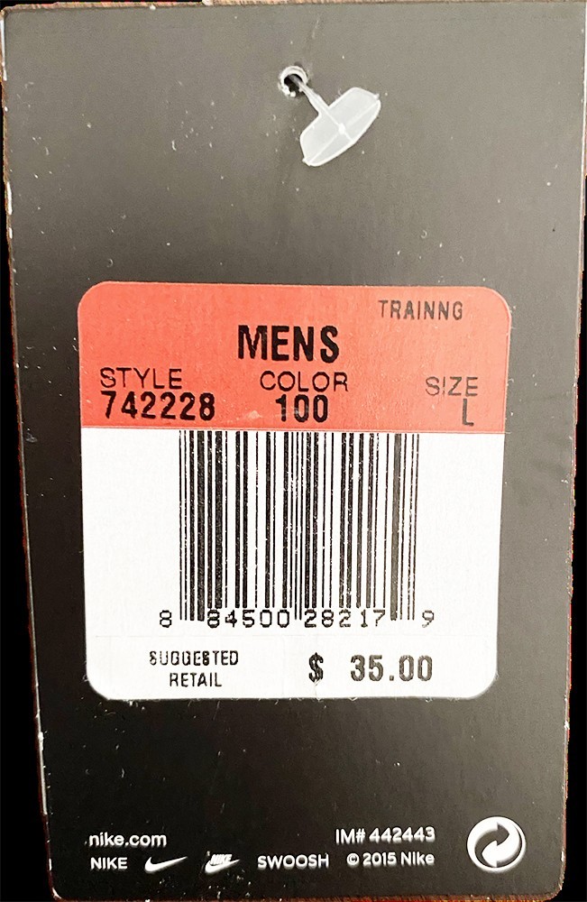 Nike Men’s Dri-Fit Training T Shirt Size Large