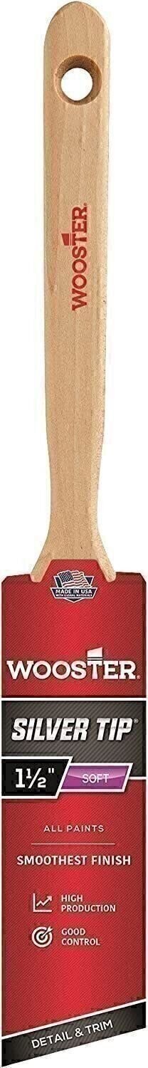 Wooster Brush 5221-1 1/2 5221-3 Silver Tip Angle Sash Paintbrush, 1-1/2 Inch...