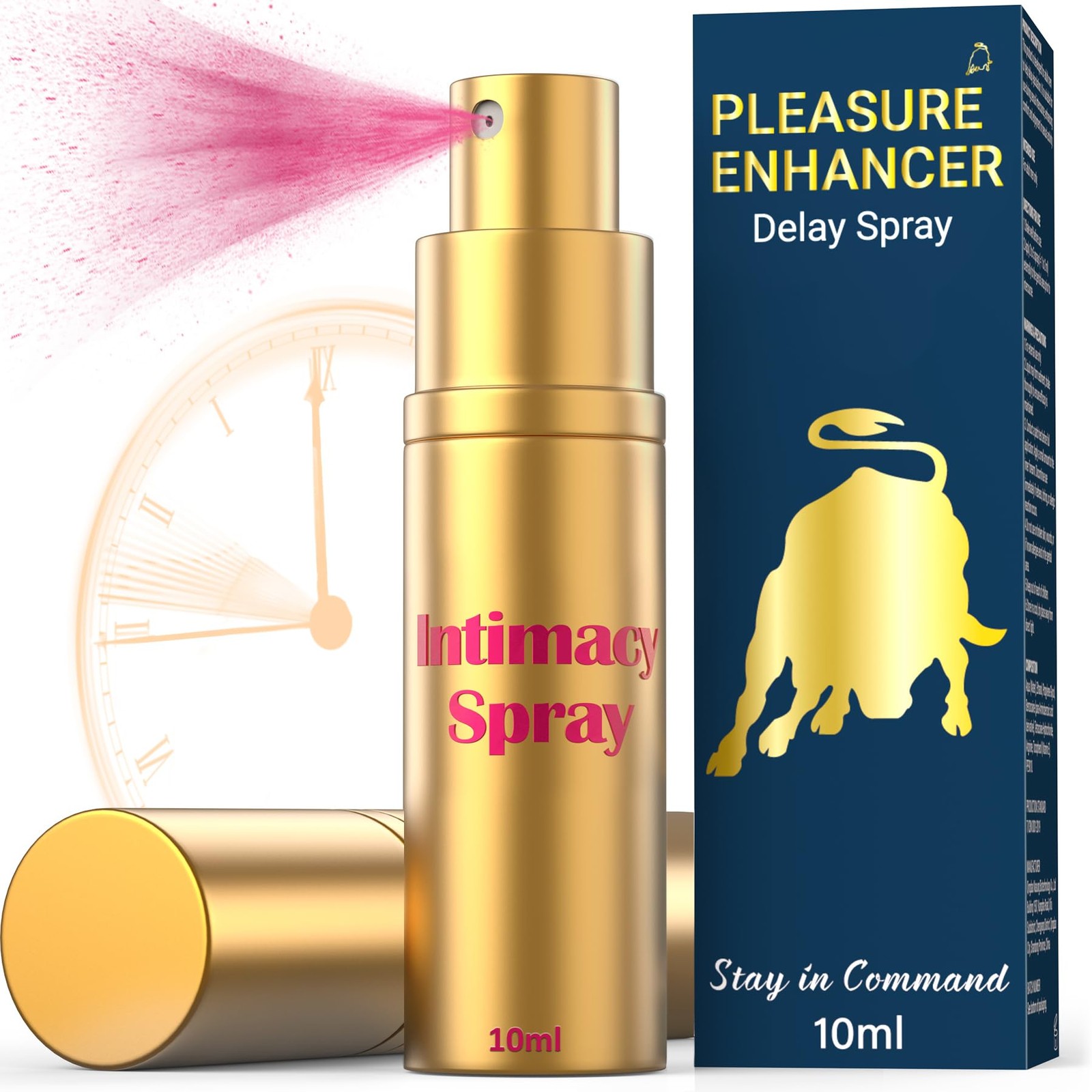 Desensitizing Delay Sprayer for Long Last Men, 0.34 Fl Oz (Pack of 1), Golden