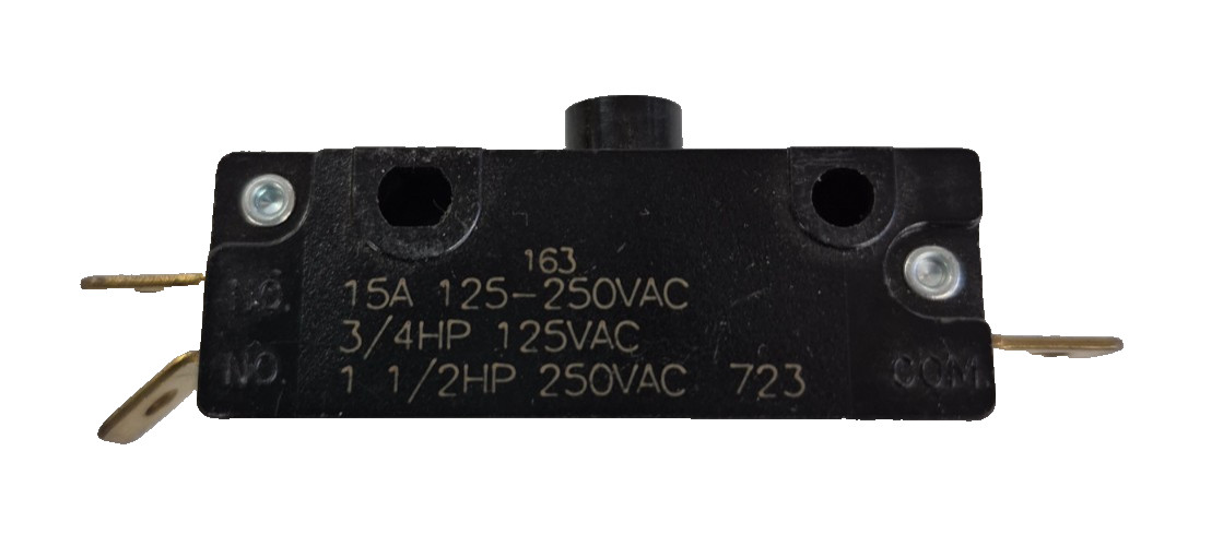 Microswitch EMB 15 amps 125-250 volts COM, NO, NC snap action switch