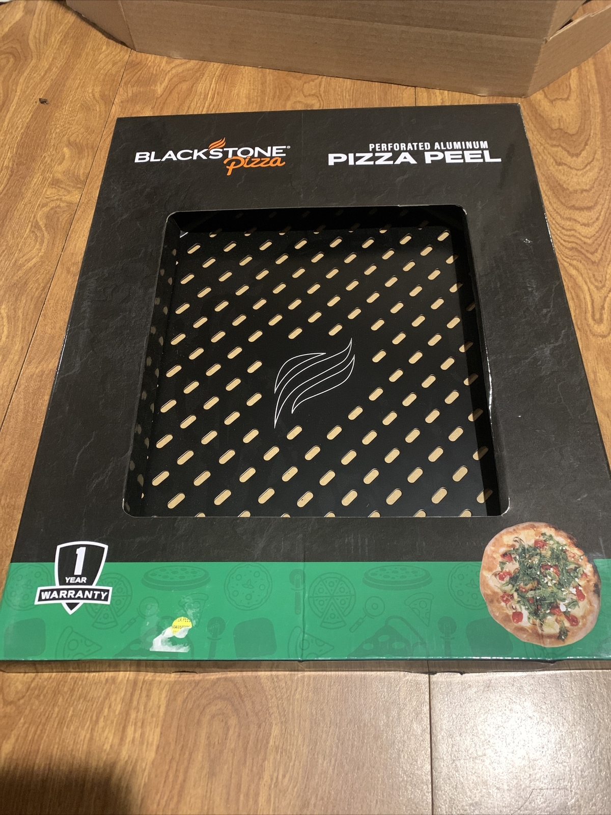 Blackstone Pizza Perforated Aluminum Pizza Peel with Heat Resistant Handle NEW