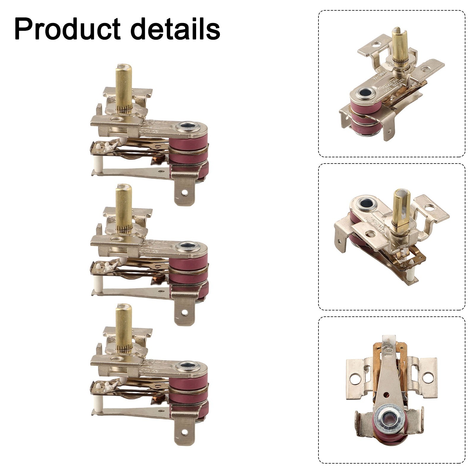 Professional Grade Adjustable Thermostats Set of Three for Kitchen Use