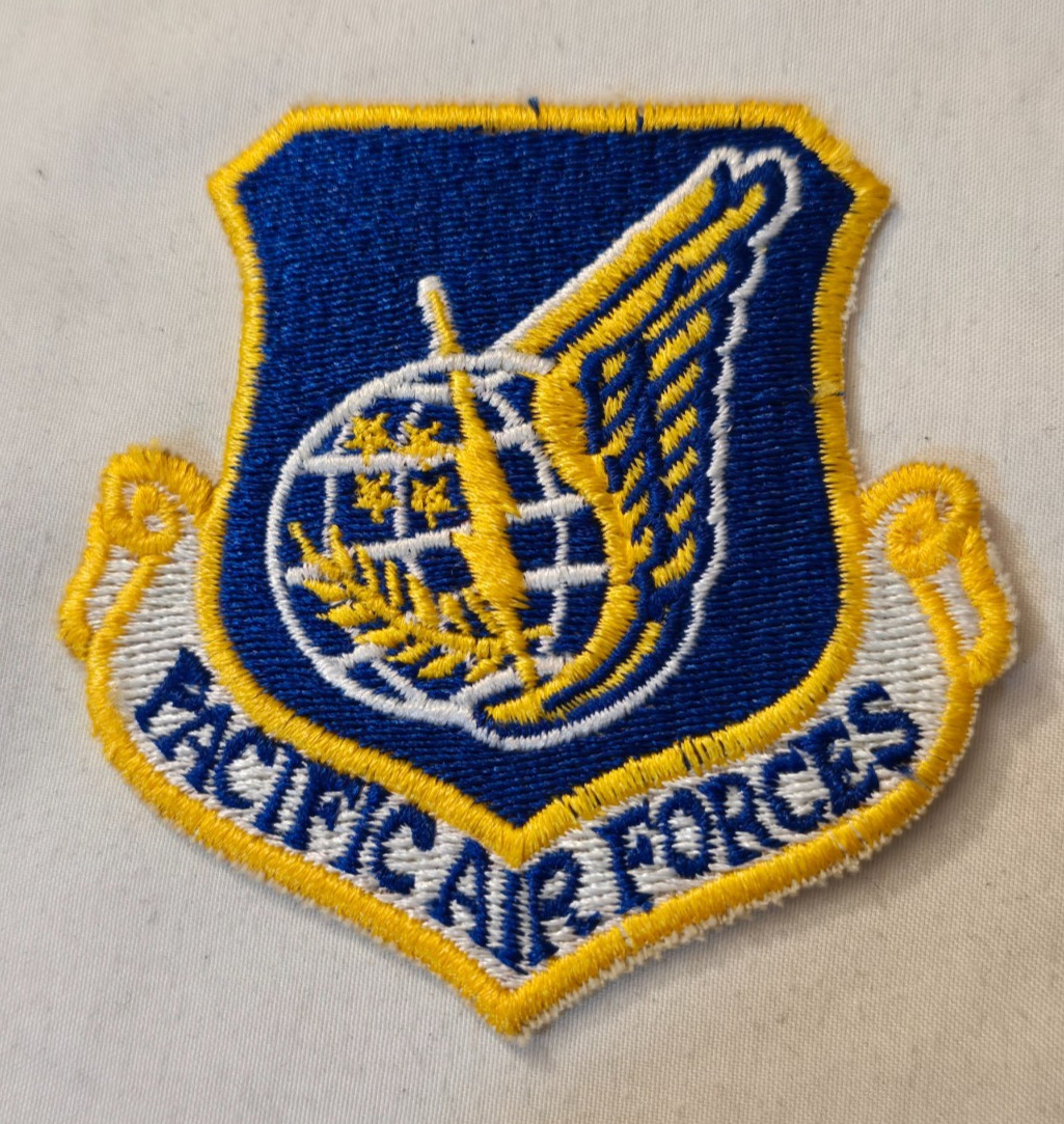 US Air Force Pacific Air Forces PACAF Color Insignia Badge Patch / USAF