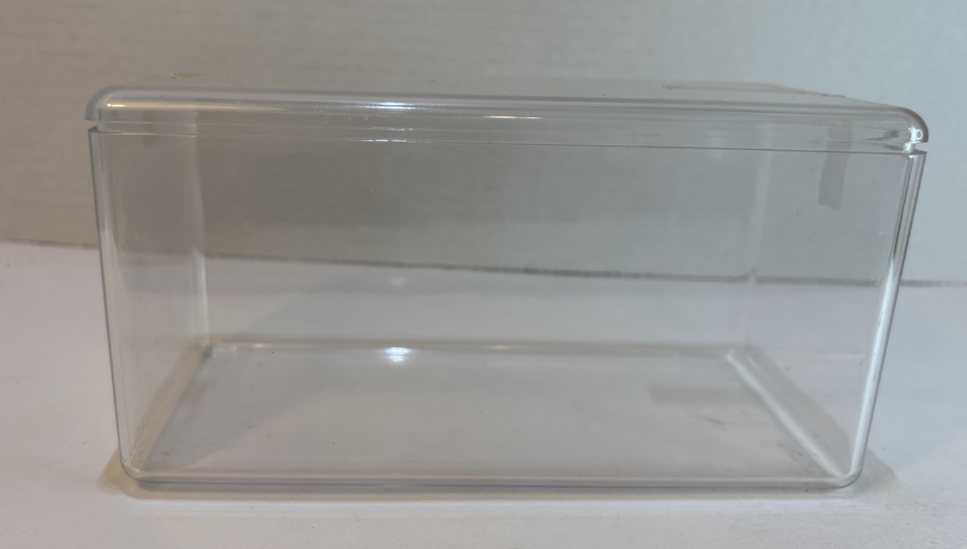 Clear Plastic Toy Beanie Babies Display Case 7.5x4x4