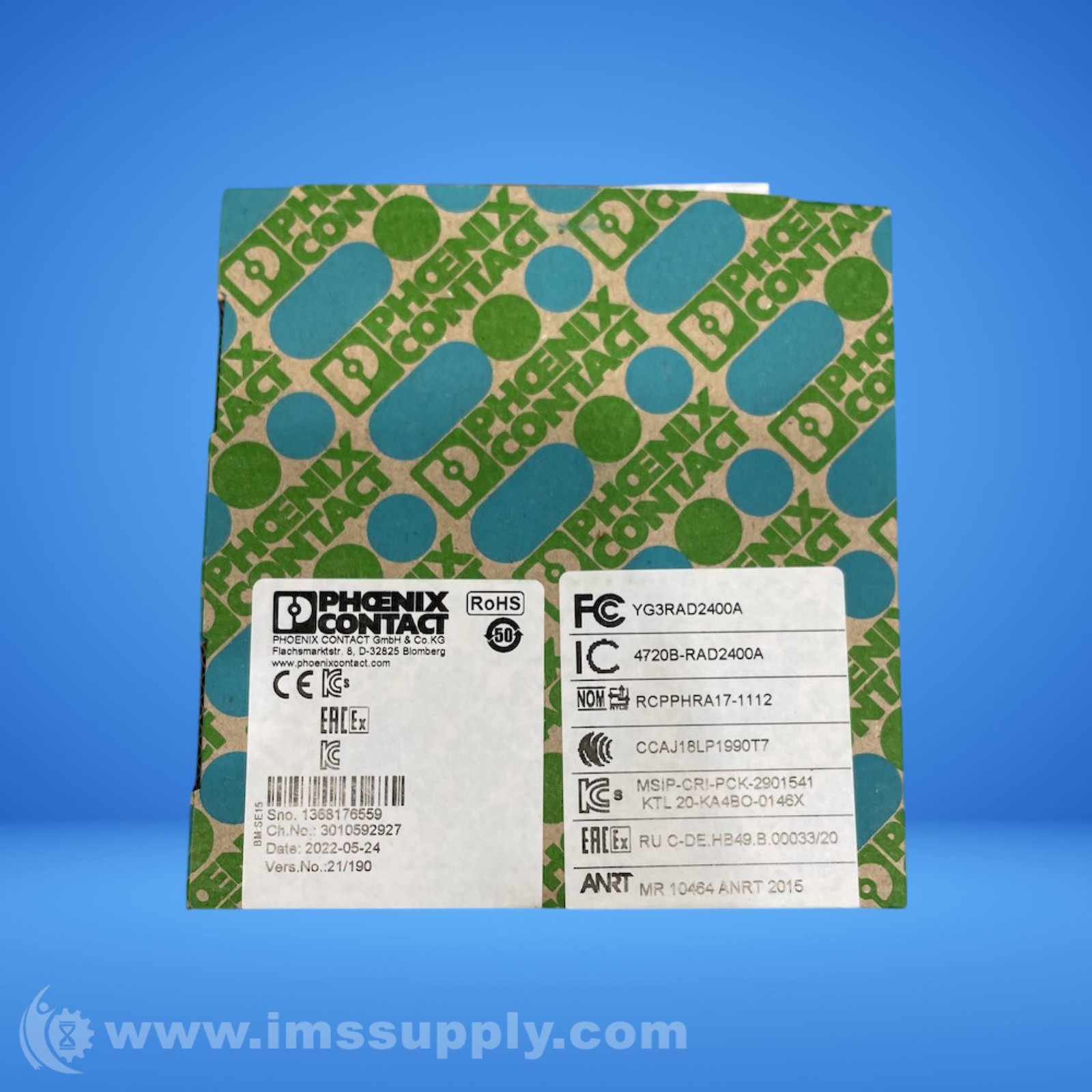 Phoenix Contact RAD-2400-IFS Wireless Transceiver Module FNFP