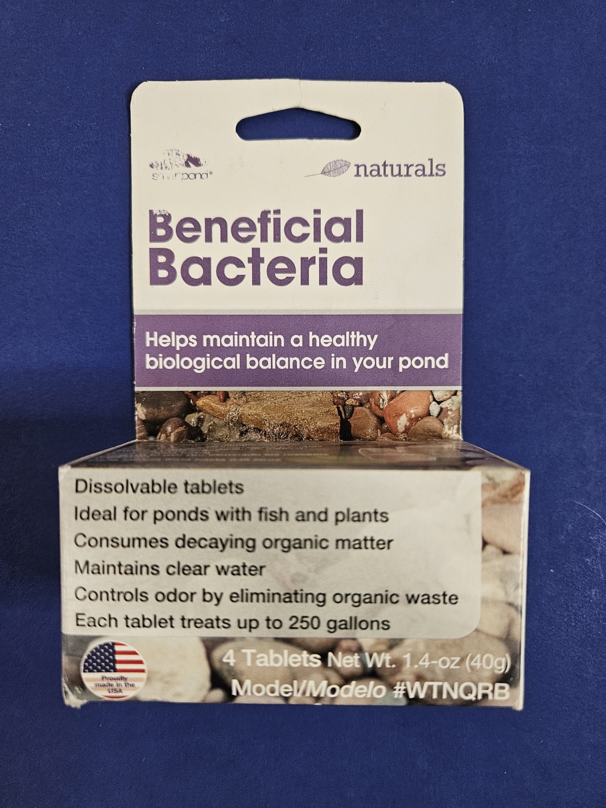 Naturals Beneficial Bacteria for Outdoor Ponds Mantain A Healthy Balance 4 Tabs