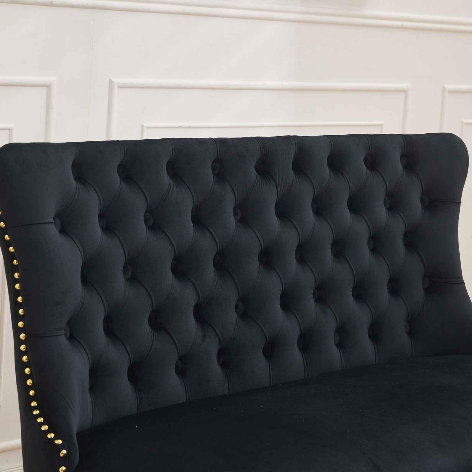 Velvet Double Dining Loveseat Bench, Kitchen & Dining Seating, 2-Seat Tufted B