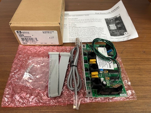 Radionics D928 Bosch Dual phone line switcher; NOS. NEW, complete kit