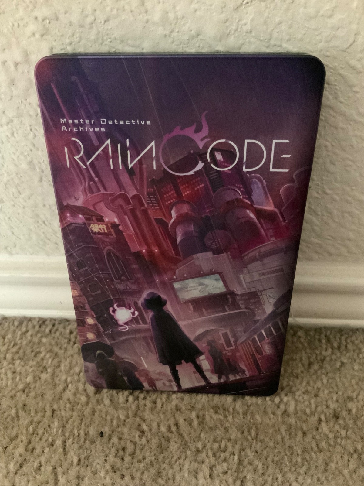Master Detective Archives Rain Code Nintendo Switch Steel Book, No Game, Mint