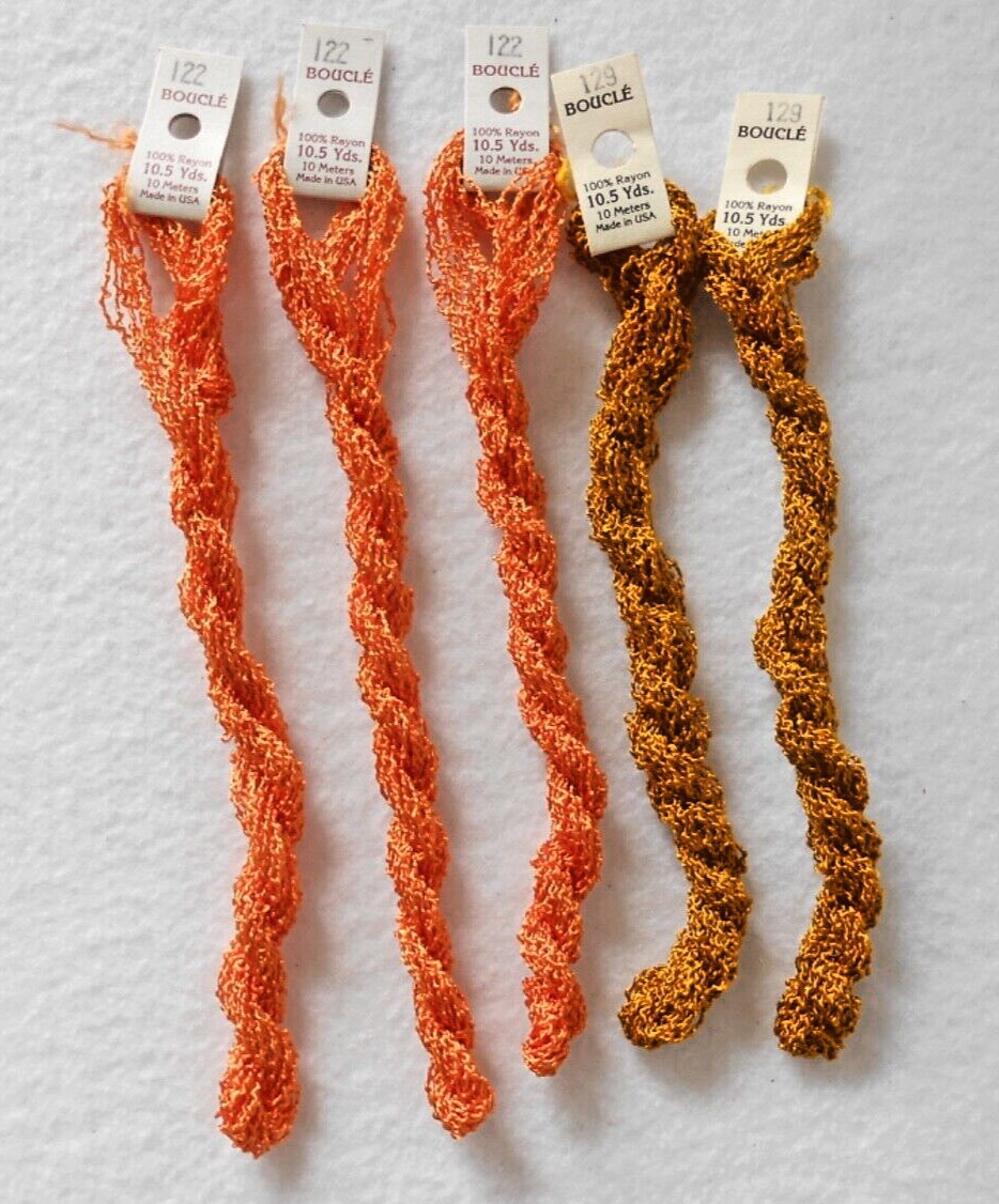 THREAD - EDMAR BOUCLE LOT OF 5  - #122 & #129 - NEW!