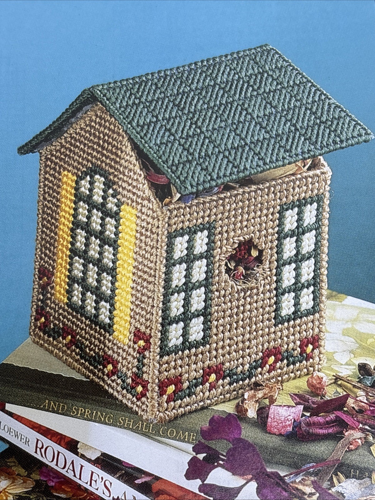 Birdhouse Decor Box & Door Hanger Annie's Attic Plastic Canvas Pattern Page