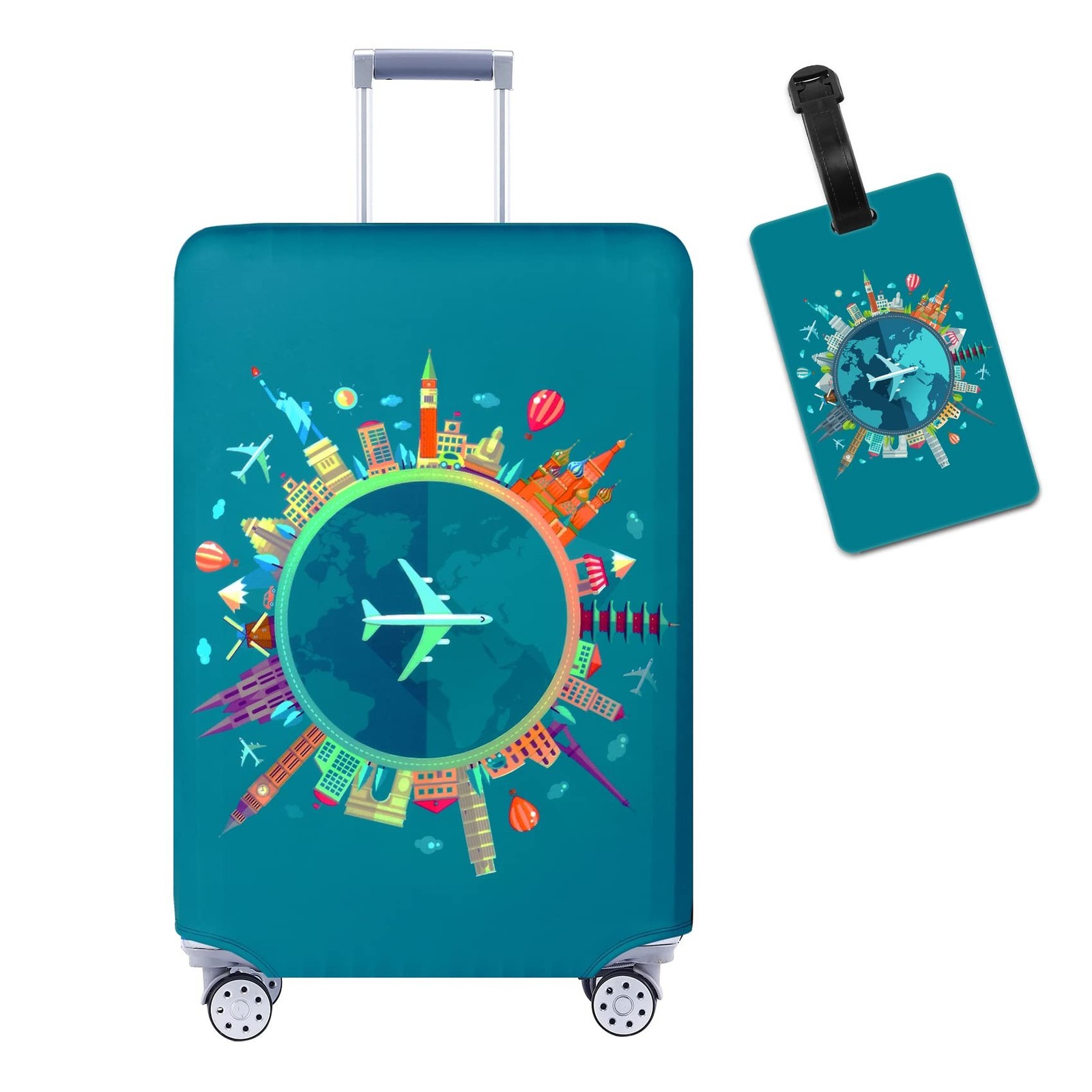 Travelkin Luggage Covers With Tag For Suitcases Tsa Approved,Suitcase Covers ...