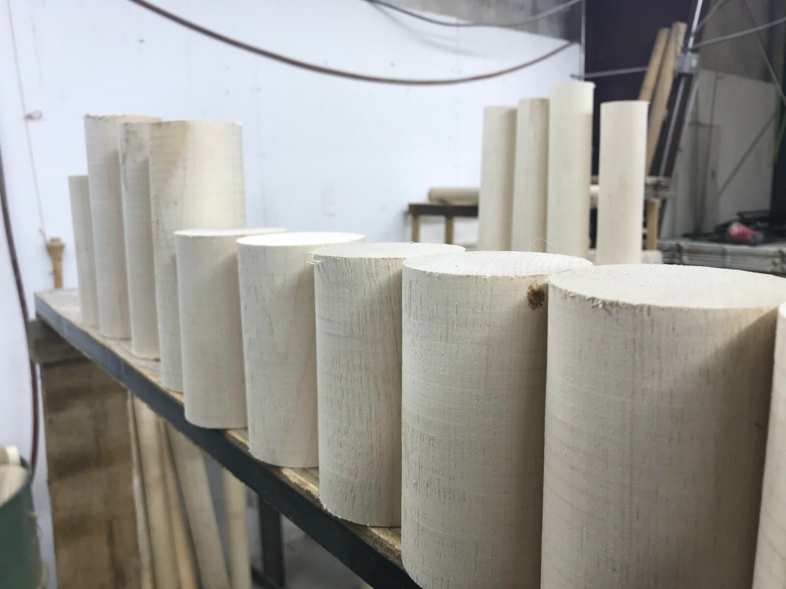 90+" TOTAL *QUALITY* 3" Hard/Silver Maple Dowel Woodworking/Craft Dowel Ends