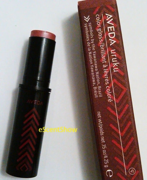AVEDA URUKU COLOR GLOSS LIPSTICK  .15 OZ / 4.25 G FULL SIZE RARE HTF NIB