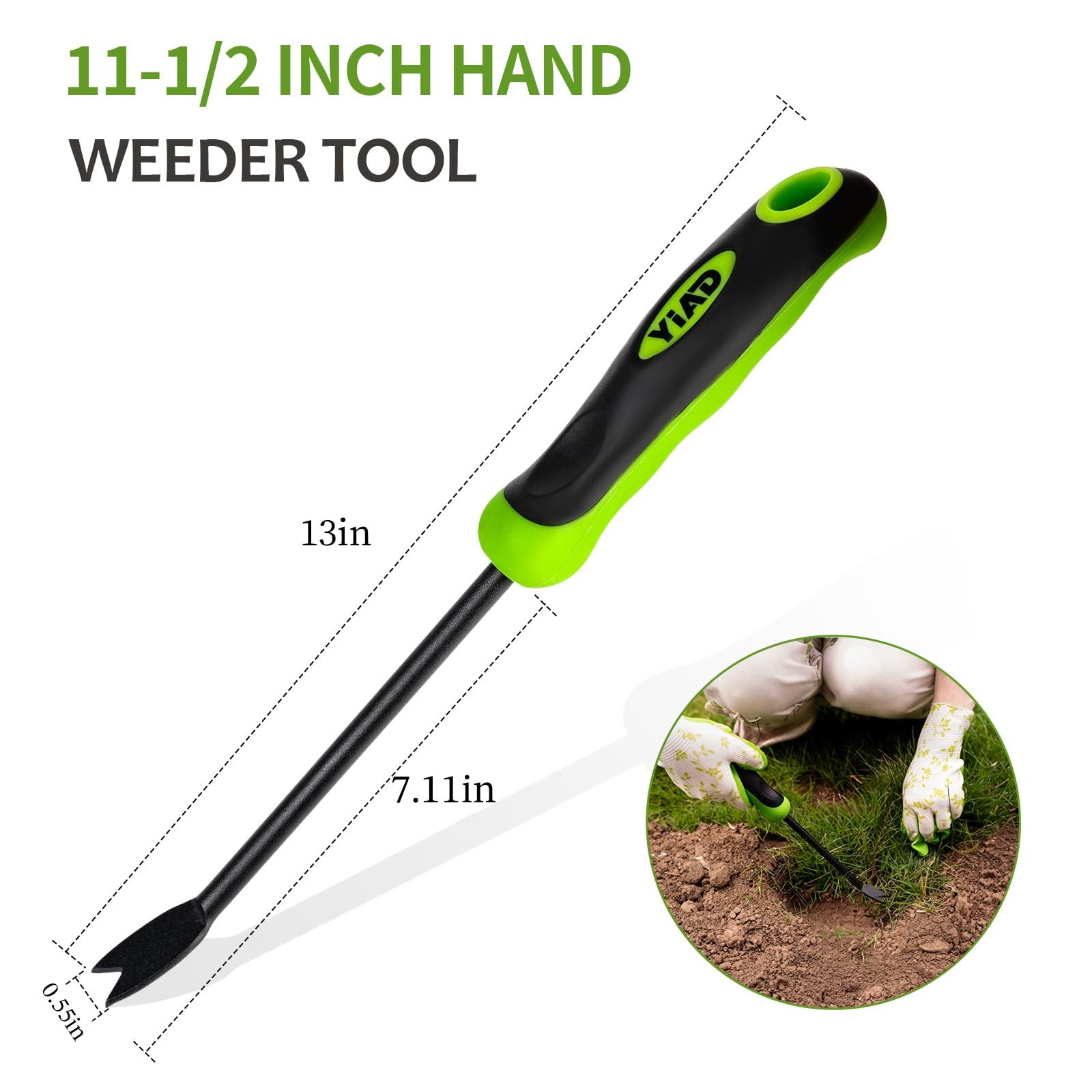 YIAD DRAGON HORSE Dandelion Weed Puller Tool, Tool with green