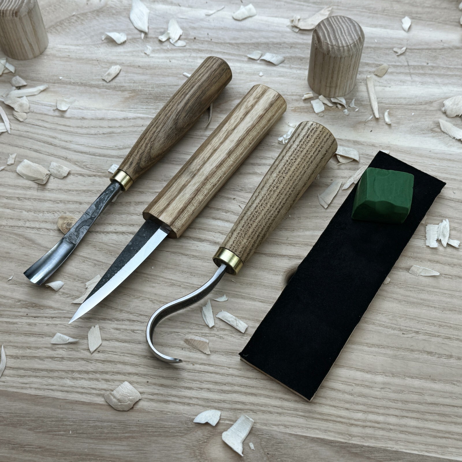 Wood Carving Kit – Forged Tools with Ergonomic Handles, Sharpening Set & Case