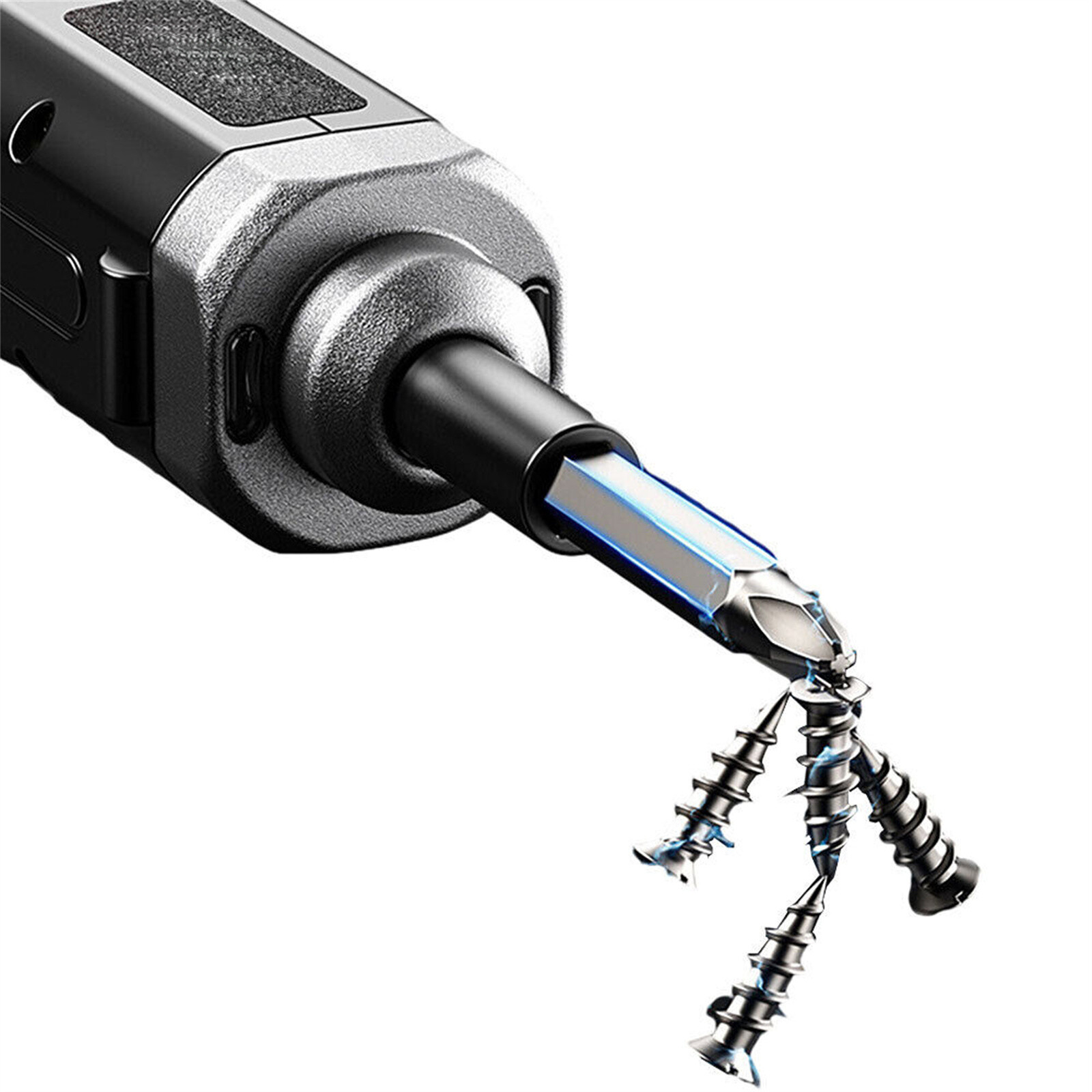 USB Rechargeable Mini Cordless Electric Screwdriver Drill Bits Power Tool Set