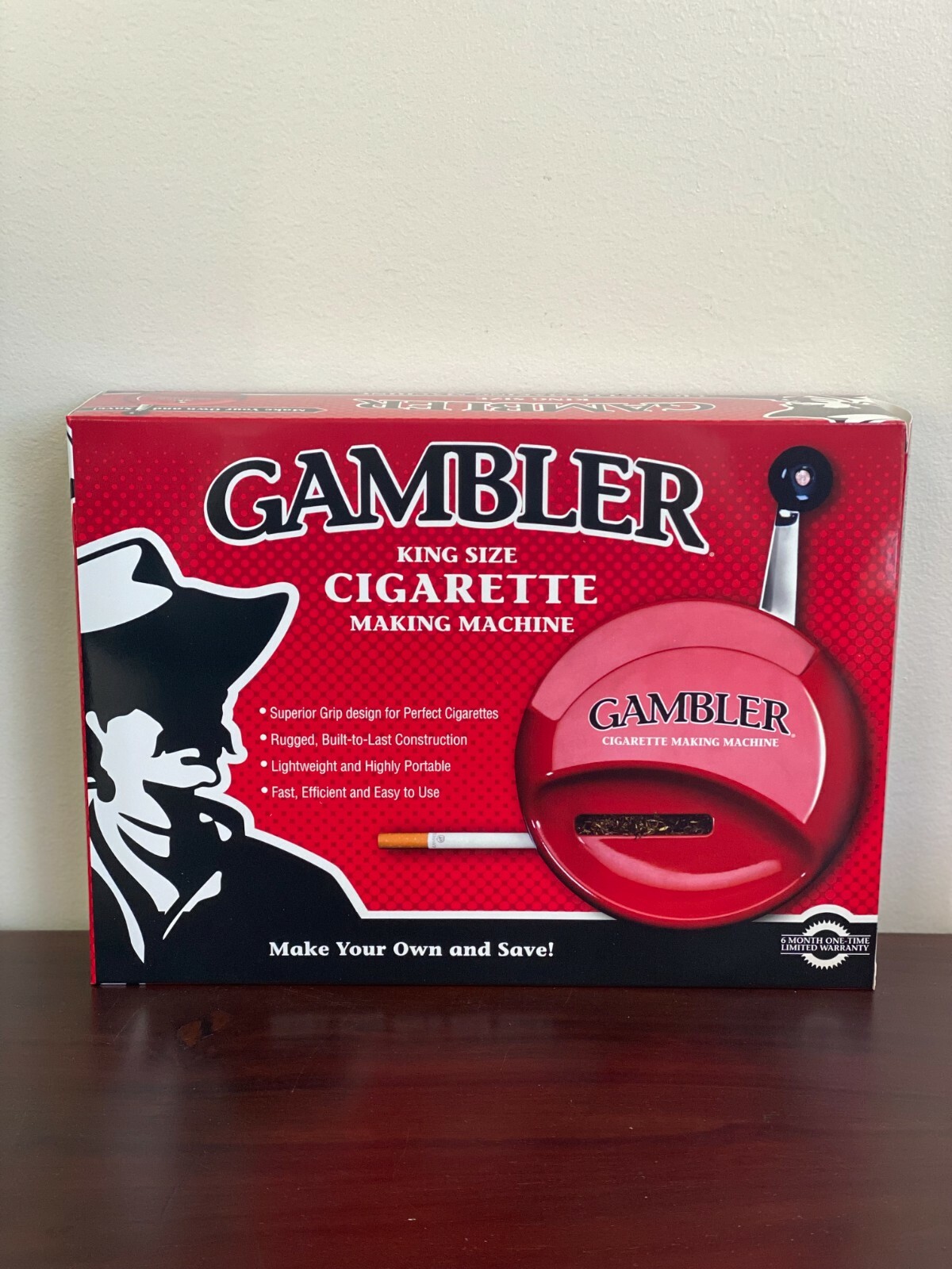Gambler King Size Cigarette Making Machine~NEW In Box