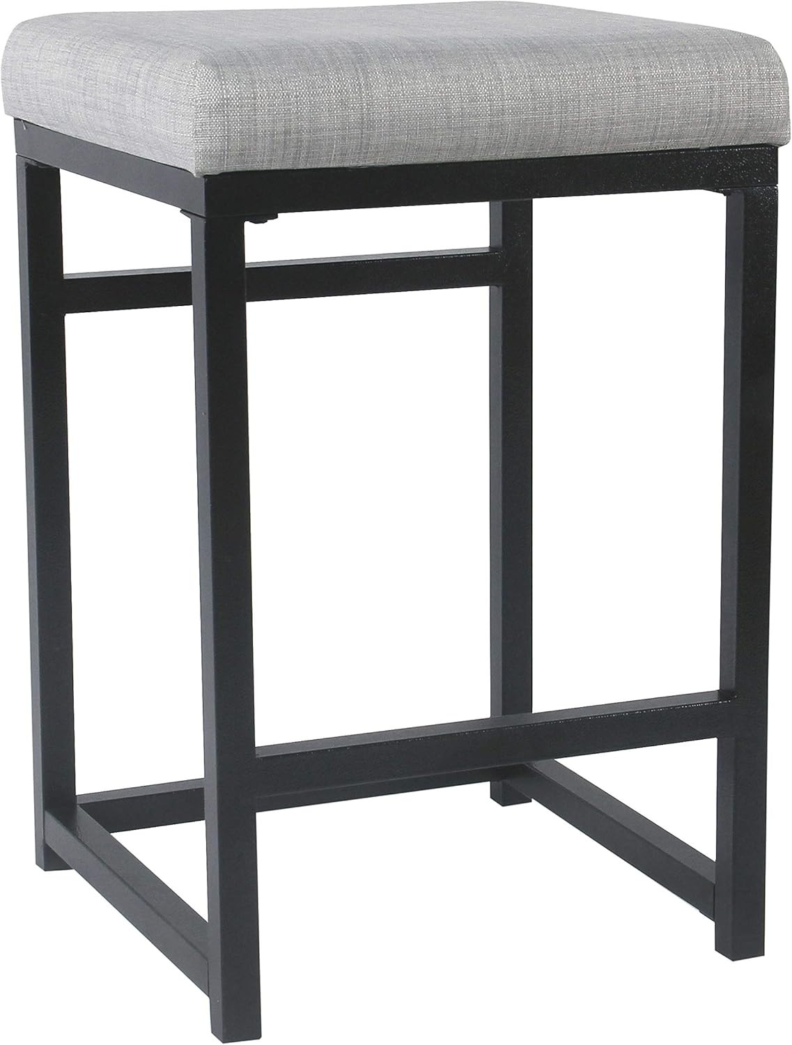 Home Decor | Modern 24-Inch Counter Stool | Backless Metal Frame Bar Stools Coun
