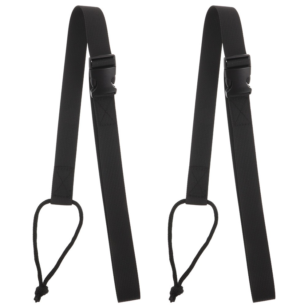 2 Pcs Snowboard Leash Binding Strap Straps Retractable Tow Bindings