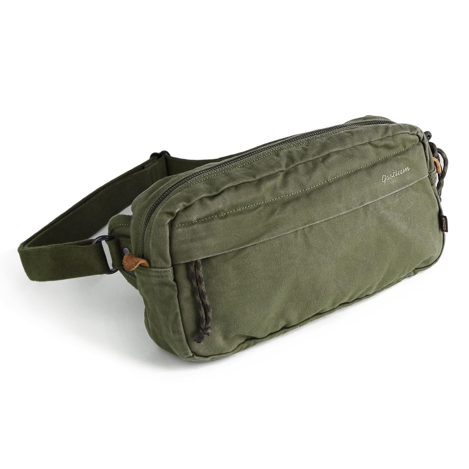 GOOTIUM Men’s Crossbody Pack - Canvas Daily Essentials Sling Bag Small Sho