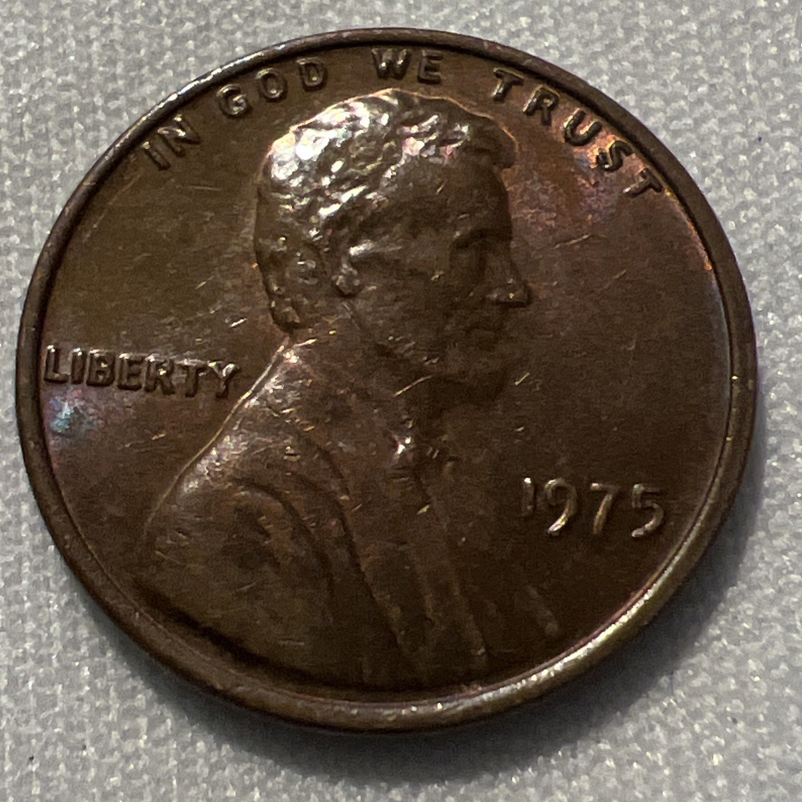 1975 No Mint Mark Lincoln Penny