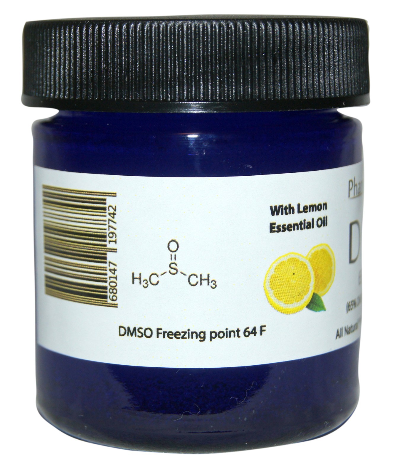 2 oz DMSO Gel 65/35 Aloe Vera infused w/ LEMON essential oil 2%