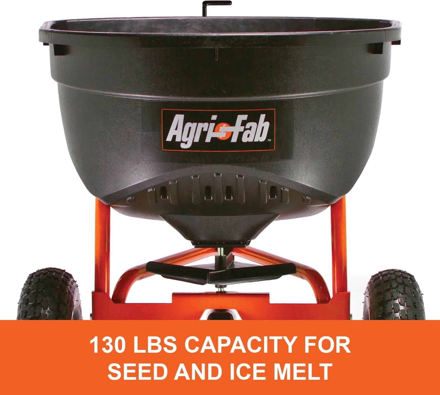 Agri-Fab 45-0463 Pull Behind Broadcast Spreader,130 lb. Hopper Capacity Designed