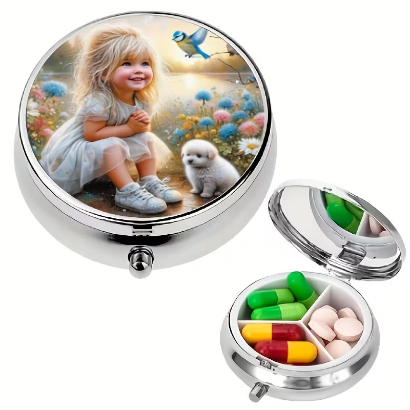3 Compartment Portable Storage Pill Box Pocket Travel Size For Home Or On The Go