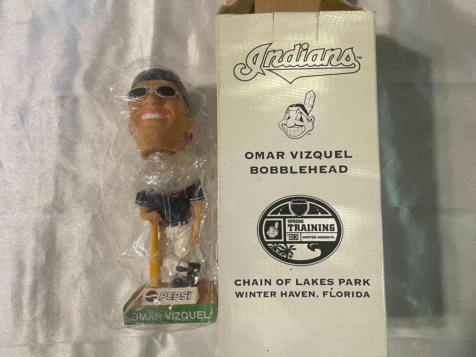 OMAR VIZQUEL CLEVELAND INDIANS 2003 SPRING TRAINING SGA BOBBLEHEAD
