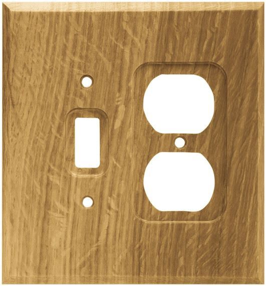 Oak Wood Single Switch/ Duplex Wall Plate